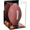 Football Display Case, Durable Clear Display Case with Mirror & Clear Base, Wall Mounted Case for Full Size Footballs, Sports Memorabilia, Collectibles, Keepsakes, Autographed Balls Items(A060-OR) view 1