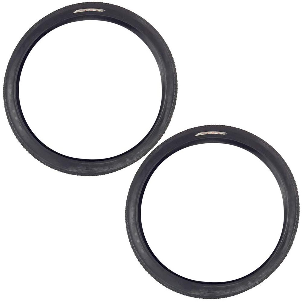 Sunlite Cruiser 927 Classic Beach Road Street Balloon Sun Bicycle Tire Bike Bundle 24 x 2.125 (Black 2 Tire)