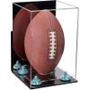 Football Display Case, Durable Clear Display Case with Mirror & Clear Base, Wall Mounted Case for Full Size Footballs, Sports Memorabilia, Collectibles, Keepsakes, Autographed Balls Items (A060-BLR) view 1