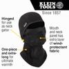 KLEIN TOOLS 60132 Balaclava, Warm Breathable Fleece Wind Proof Hinged Balaclava Face Mask, Black view 2