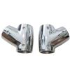 316 Stainless Steel Polished Right and Left Sides Marine Grade Handrail Fitting 60 Deck Hand Tee for 1 inch Tube/Pipe of Boat Marine Solid view 1