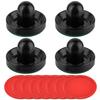 Coopay Air Hockey Pushers and Pucks, Air Hockey Paddles, Goal Handles Paddles Replacement Accessories for Game Tables (4 Striker, 8 Red Puck Pack) view 1