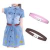 4Pcs Kids Elastic Belt, Uspacific Adjustable Stretch 8-word Buckle Leisure Simple Toddlers Cute Belts view 2