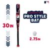 Franklin Sports MLB Slammin' Kids Plastic Baseball Bat + Balls Set - Toy Bat & Ball Set for Kids - Youth 30" Inch - Red view 3