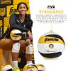 Franklin Sports PVF Real Pro Indoor Game Volleyball - Official Size Professional Indoor Volleyball for Match Play - 12 Panel Microfiber Cover Game Ball - Ball + Pump with Needle Set view 3