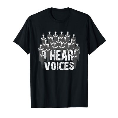 Choir Teacher Director I Hear Voices Funny Chorister Gift T-Shirt