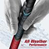 Geoleap Golf Grips Set of 13- Cord Rubber Compound Material, Hybrid Golf Club Grips, All Weather Performance.(Red, Standard) view 3