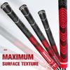 Geoleap Golf Grips Set of 13- Cord Rubber Compound Material, Hybrid Golf Club Grips, All Weather Performance.(Red, Standard) view 4