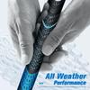 Geoleap Golf Grips Set of 13- Cord Rubber Compound Material, Hybrid Golf Club Grips, All Weather Performance. (Blue, Midsize) view 3