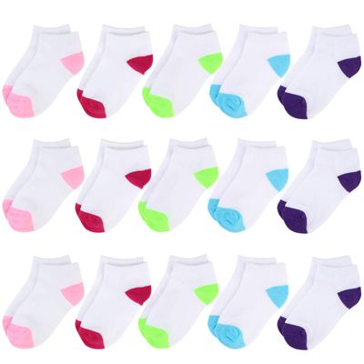BOOPH Kids Socks for Boys Girls Low Cut Athletic Ankle Socks 6-8 Years Multi02