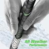 Geoleap Golf Grips Set of 13- Cord Rubber Compound Material, Hybrid Golf Club Grips, All Weather Performance.(White, Midsize) view 3