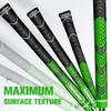 Geoleap Golf Grips Set of 13- Cord Rubber Compound Material, Hybrid Golf Club Grips, All Weather Performance.(Green, Standard) view 4