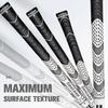 Geoleap Golf Grips Set of 13- Cord Rubber Compound Material, Hybrid Golf Club Grips, All Weather Performance.(White, Standard) view 4
