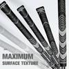 Geoleap Golf Grips Set of 13- Cord Rubber Compound Material, Hybrid Golf Club Grips, All Weather Performance.(Black, Standard) view 4