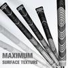 Geoleap Golf Grips Set of 13- Cord Rubber Compound Material, Hybrid Golf Club Grips, All Weather Performance. (Gray, Standard) view 4