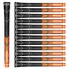 Geoleap Golf Grips Set of 13- Cord Rubber Compound Material, Hybrid Golf Club Grips, All Weather Performance.(Orange, Midsize) view 1