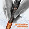 Geoleap Golf Grips Set of 13- Cord Rubber Compound Material, Hybrid Golf Club Grips, All Weather Performance.(Orange, Midsize) view 3