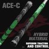 Geoleap Golf Grips Set of 13- Cord Rubber Compound Material, Hybrid Golf Club Grips, All Weather Performance.(Green, Midsize) view 2