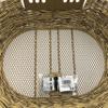 Noguchi TP-309SG Bicycle Basket, Rattan Basket, Black, Large view 3