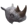 Happyyami Rhino Mask for Halloween Horror Cosplay Lightweight and Comfortable Headwear Prank Cap for Adults view 4