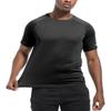 3 Packs Workout Shirts for Men - Activewear Tops Gym Shirts Dry Fit Mesh Moisture Wicking Running Fitness Short Sleeve Crewneck Sports Athletic T-Shirt Tops 3P05-Black-S view 3