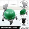 CanDo unisex adult Ball Chair Plastic Mobile with Back Child Size, Green, Child Size US view 4