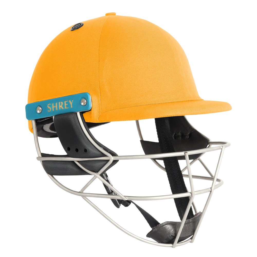 Shrey Master Class Air 2.0 Stainless Steel Batting Cricket Helmet for Men's (Gold, L)