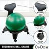 Cando Ball Chair Inflatable Ergonomic Active Seating Exercise Ball Chair with Air Pump for Home, Office, and Classroom view 4