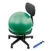 CanDo Metal Ball Chair - Inflatable Ergonomic Active Seating Exercise Ball Chair With Air Pump for Home, Office, and Classroom view 1