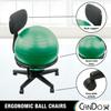 CanDo Metal Ball Chair - Inflatable Ergonomic Active Seating Exercise Ball Chair With Air Pump for Home, Office, and Classroom view 4