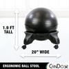 CanDo unisex adult Without Back CanDo Ball Chair, Blue, Size US view 2