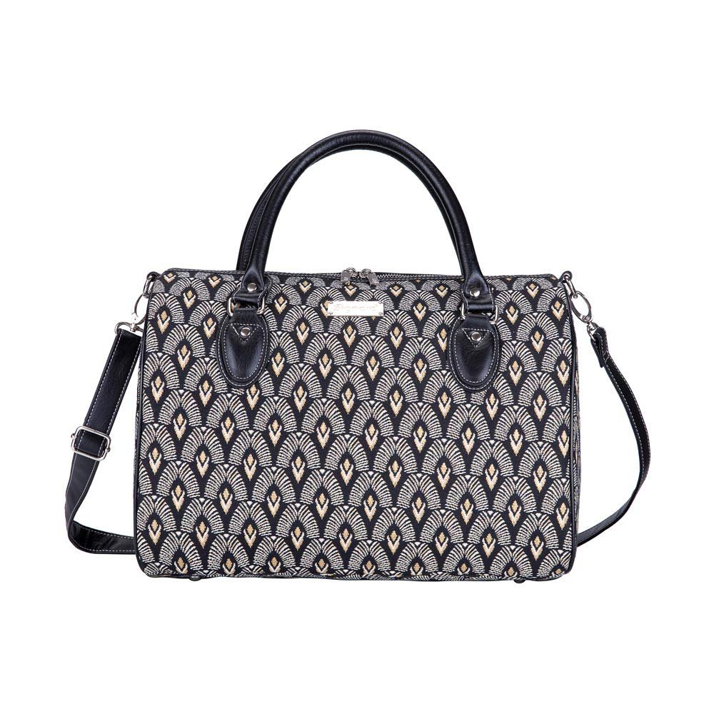 Signare Tapestry Duffle Bag Overnight Bags Weekend Bag for Women with Luxor Art Deco Style (TRAV-LUXOR)