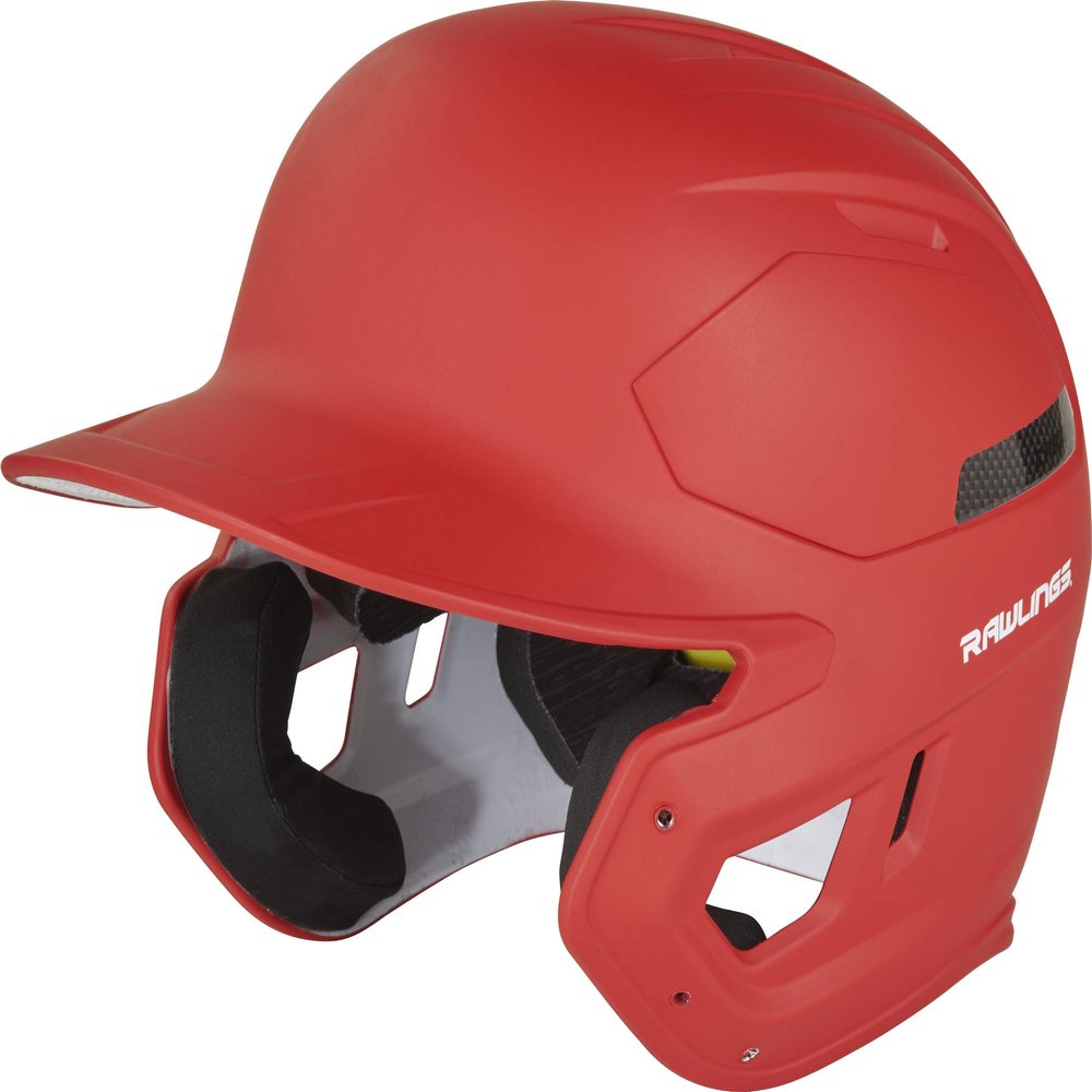 Rawlings | MACH CARBON Baseball Batting Helmet | Large (7 3/8" - 7 1/2") | Scarlet