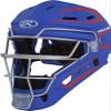 Rawlings | VELO 2.0 Catcher's Helmet | Baseball | Junior (6 1/2" - 7") | Royal/Scarlet view 1