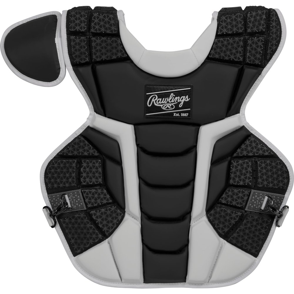 Rawlings | MACH Catcher's Chest Protector | Baseball | Adult | Black/White