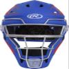 Rawlings | VELO 2.0 Catcher's Helmet | Baseball | Senior (7 1/8" - 7 1/2") | Royal/Scarlet view 2