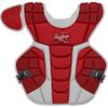 Rawlings | MACH Catcher's Chest Protector | Baseball | Intermediate | Scarlet/White view 1