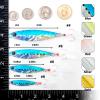 Dr.Fish 5 Pack Metal Jigging Spoon Saltwater Fishing Jigs Spoons Lures Casting Vertical Diamond Jig Lures Freshwater Bass Striper Mackerel Halibut 2oz view 2