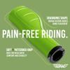 BW USA Ergo-Lock 2.0 Grips  Dual Lock-On MTB Bike Handlebar Grips - Green view 3