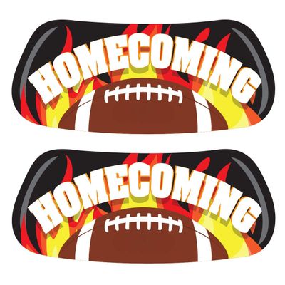 Anderson's Homecoming Flames and Football EyeBlacks, 12 Pairs per Package, School Spirit, Spirit Gear, Sports Fan Gear, Football Cheerleader Accessories