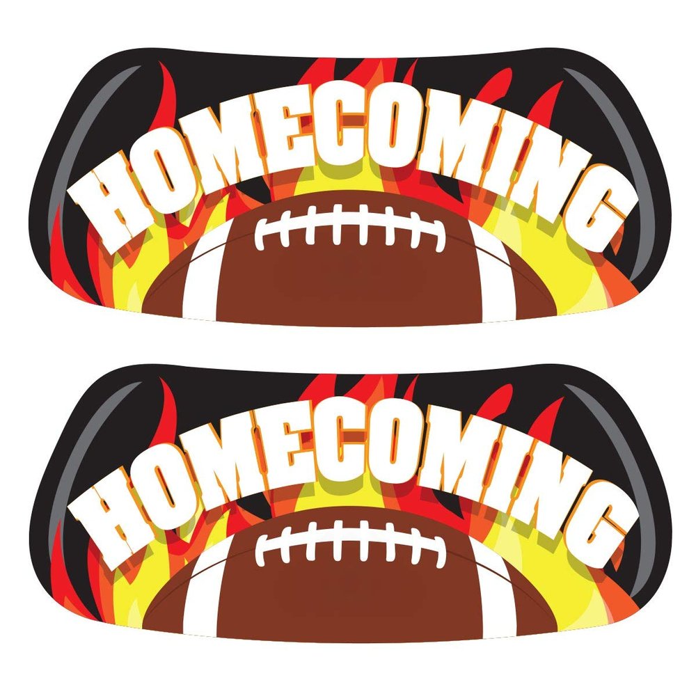 Anderson's Homecoming Flames and Football EyeBlacks, 12 Pairs per Package, School Spirit, Spirit Gear, Sports Fan Gear, Football Cheerleader Accessories