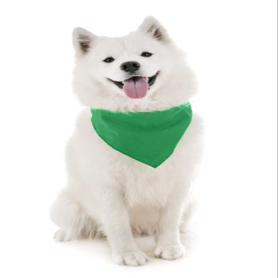 Balec Dog Solid Cotton Bandanas - 5 Pieces - Scarf Triangle Bibs for Any Small,