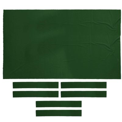 Heavy Duty 7ft / 8ft Pool Table Felt & 6 Felt Strips, 0.9mm Study Billiard Snooker Table Cloth Felt and Long Time for Use, 8ft Green