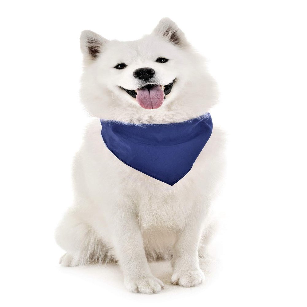 Jordefano Dog Cotton Bandanas - 6 Pack - Scarf Triangle Bibs for Small, Medium and