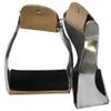 Showman Lightweight Twisted Aluminum Stirrups w/Wide Rubber Grip Tread view 1