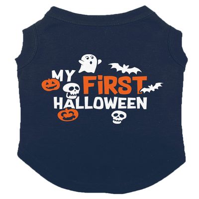My First Halloween - Dog Shirt (Navy, Medium)