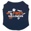 My First Halloween - Dog Shirt (Navy, Medium) view 1