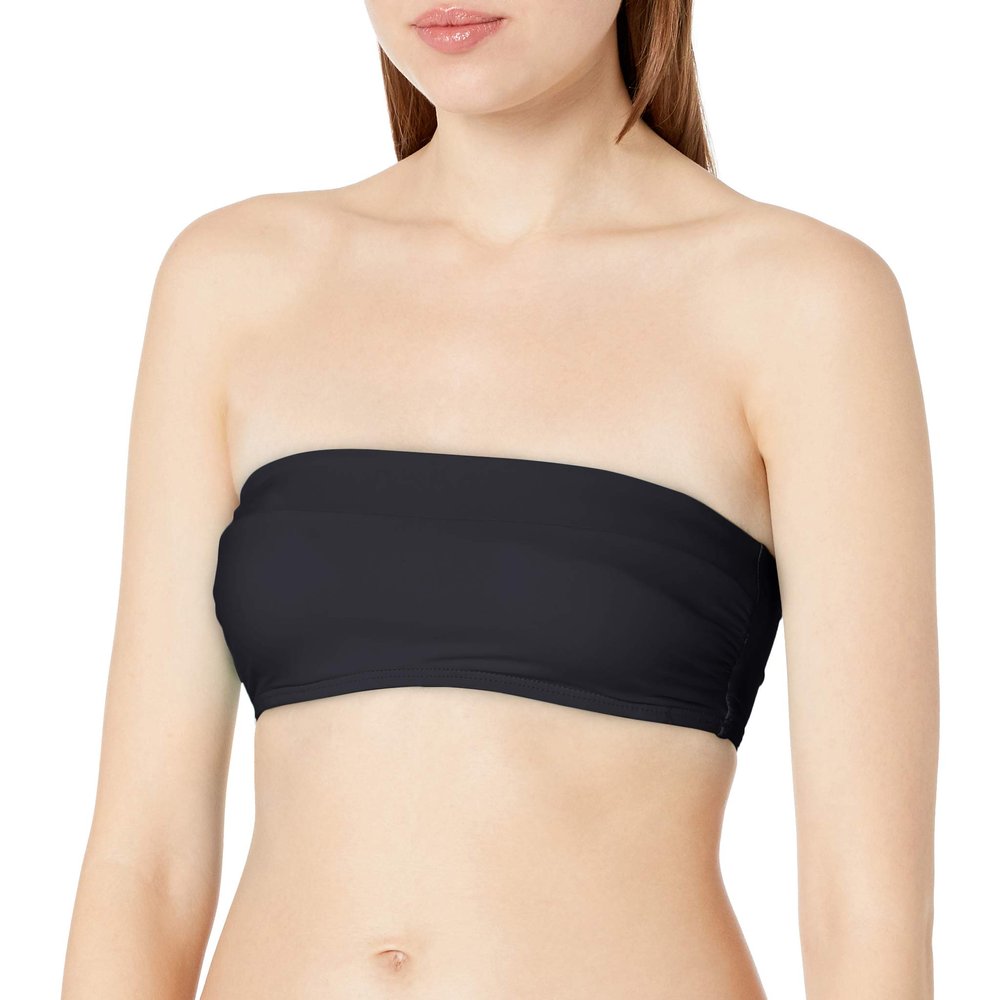 Ella Moss Women's Standard Bandeau Bra Swimsuit Bikini Top, Tenacious Stripe, X-Small