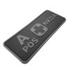APOS Blood Type NKDA ACU Subdued Tactical No Drugs Allergies PVC Rubber 3D Fastener Patch view 2