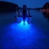 Diablo Royale Customs Y-KNOT TRIPLE TYPHON boat drain plug light (blue) 3600 lumens! Built in Texas! view 4